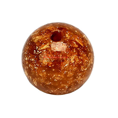 Gold foil beads loose beads DIY jewelry accessories