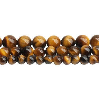 Tiger's eye stone loose beads DIY jewelry accessories