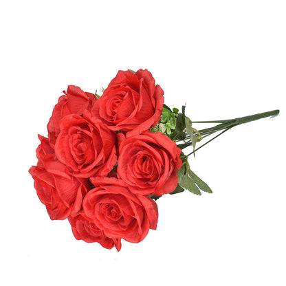 10 artificial French roses
