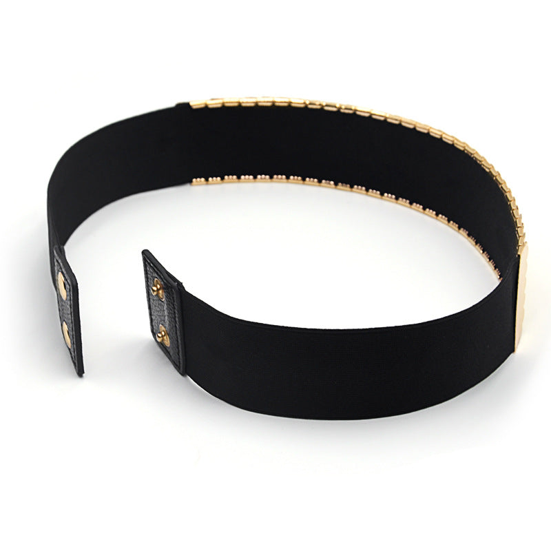 Gold metal belt