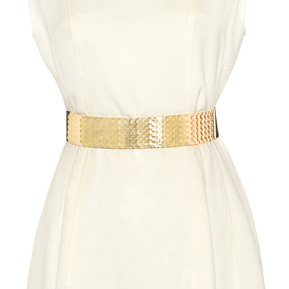 Gold metal belt