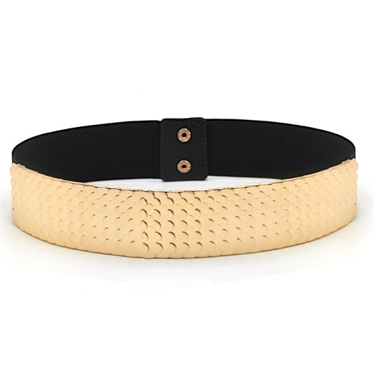Gold metal belt