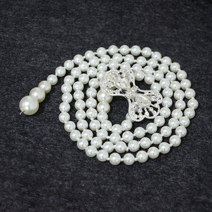 hot sale Pearl thin belt female sweet