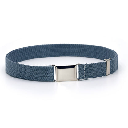Non-porous square buckle belt for women
