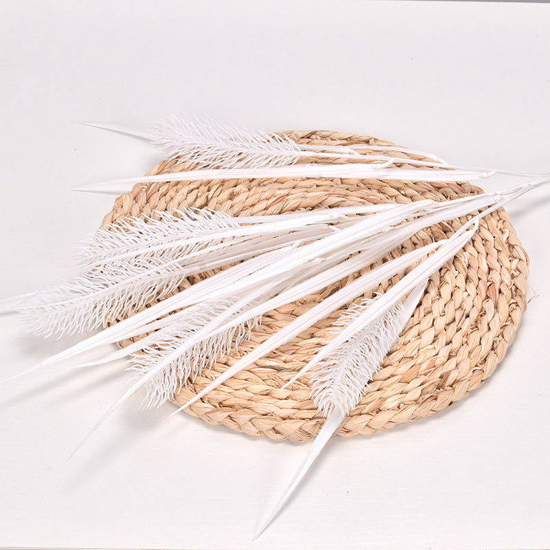 5 artificial reed flowers