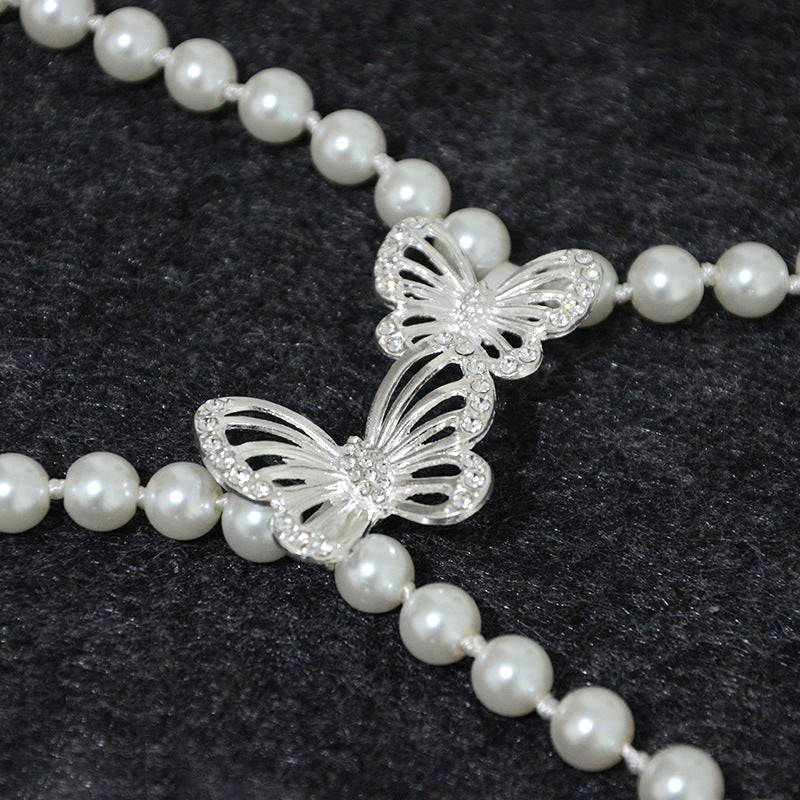 hot sale Pearl thin belt female sweet