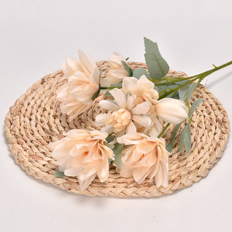 6 artificial peony flowers