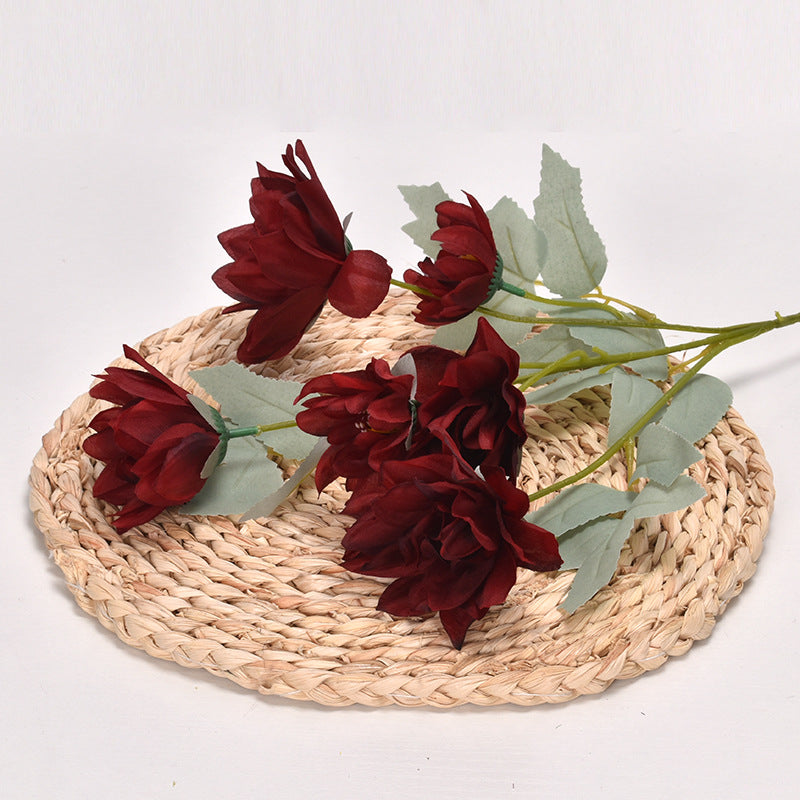 6 artificial peony flowers