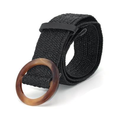 Grass braided belt woman