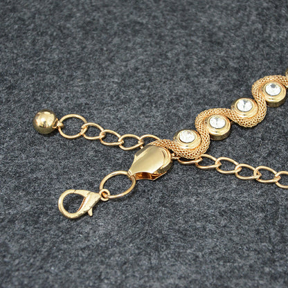 Crystal chain rhinestone inlaid waist chain