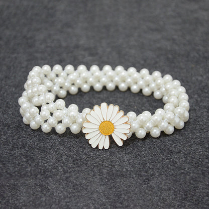Daisy pearl decorative belt