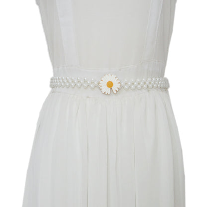 Daisy pearl decorative belt