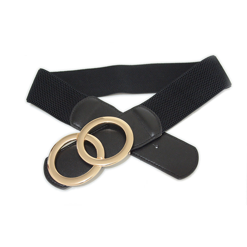 Double ring elastic belt elastic waist seal