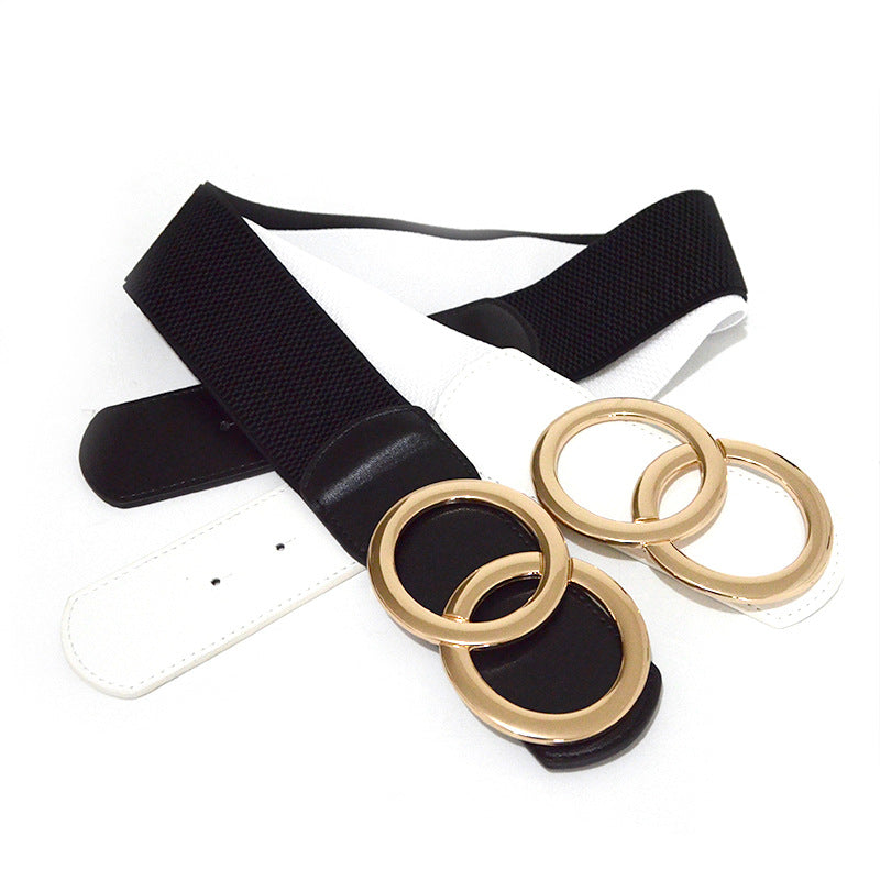 Double ring elastic belt elastic waist seal