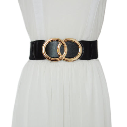 Double ring elastic belt elastic waist seal