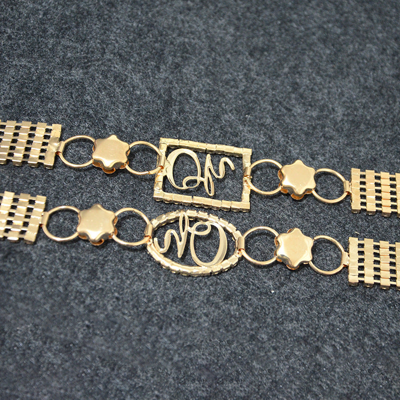 Six rows of diamond straps with skirt coat