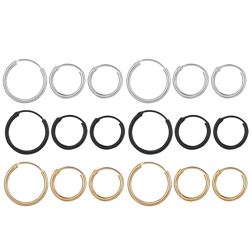 Punk Metal Circle Earrings