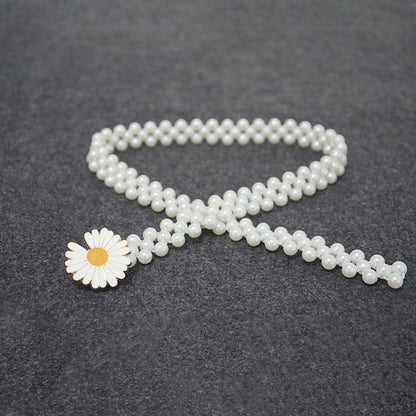 Daisy pearl decorative belt
