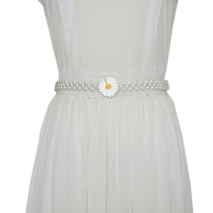 Daisy pearl decorative belt