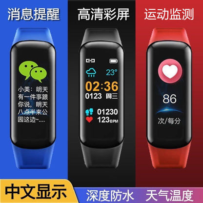 C1 Plus Color Screen Waterproof Fitness Bracelet