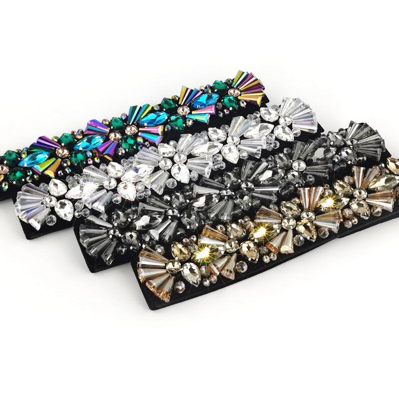 Hand-sewn diamond crystal waist seal wholesale
