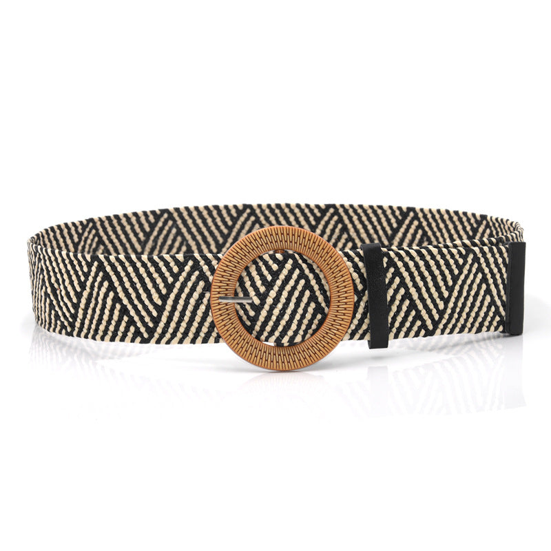 Cotton and linen wind woven belt