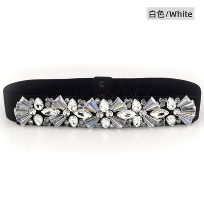 Hand-sewn diamond crystal waist seal wholesale