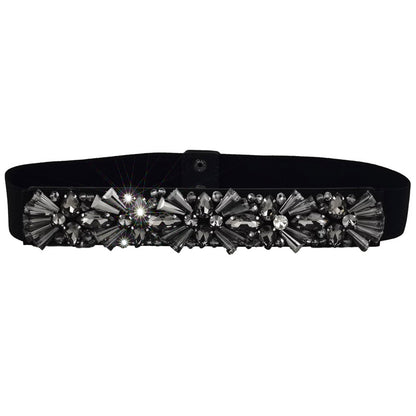 Hand-sewn diamond crystal waist seal wholesale