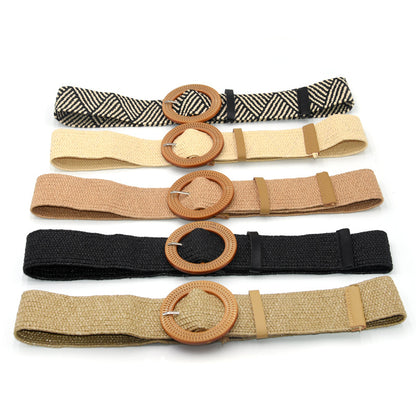Cotton and linen wind woven belt
