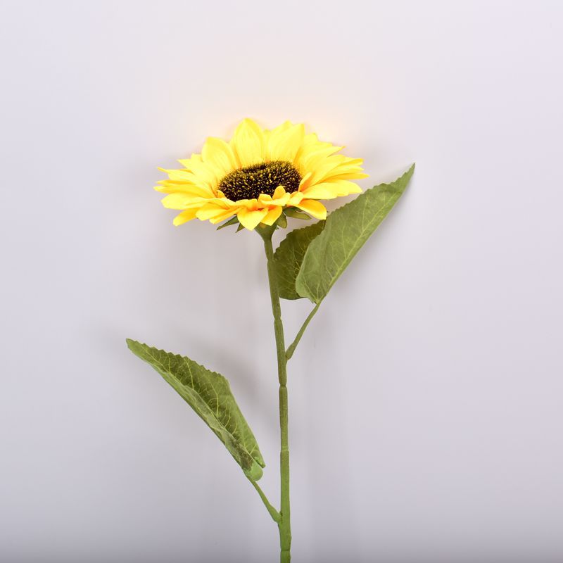 Flor artificial de girasol de rama alta de simulación 