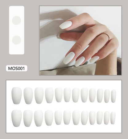 24 Matte Detachable Wearable Nail Patches