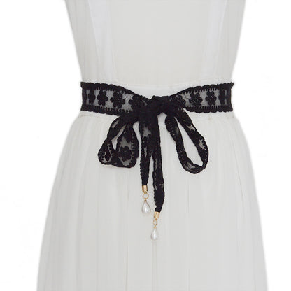 Breathable Plum Blossom Lace Waist Chain