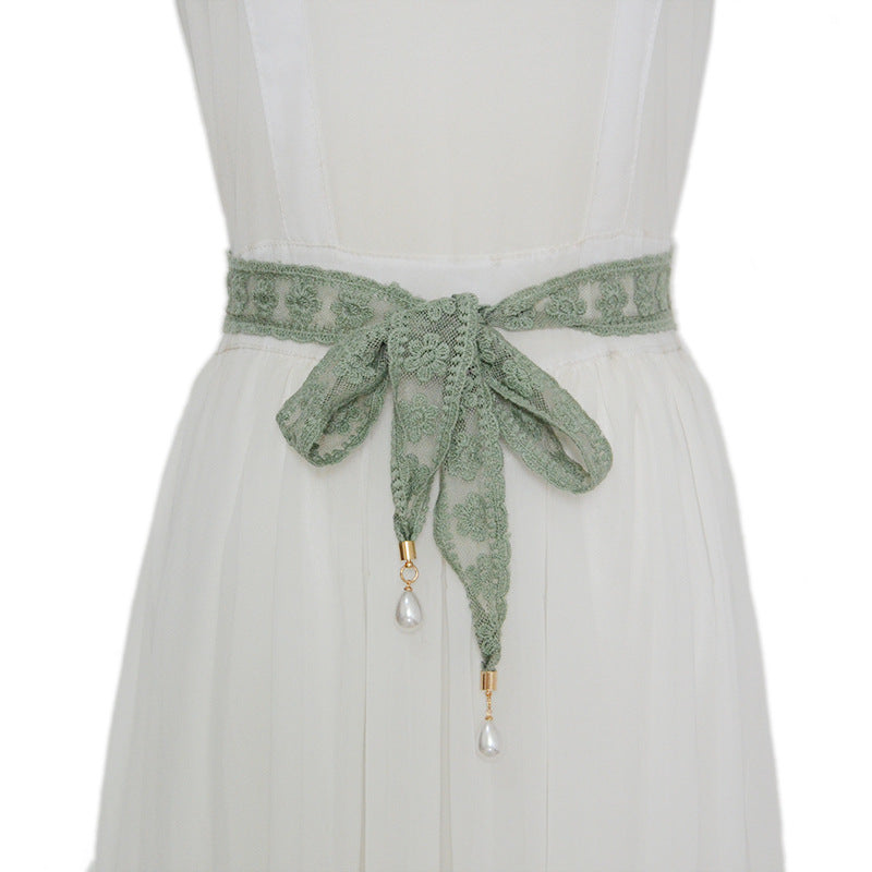 Breathable Plum Blossom Lace Waist Chain