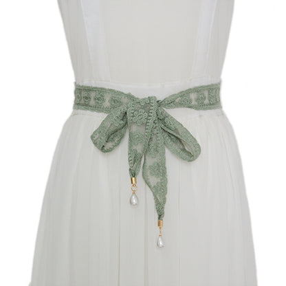 Breathable Plum Blossom Lace Waist Chain