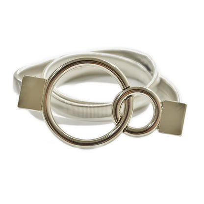 Cloud pair buckle elastic chain thin belt