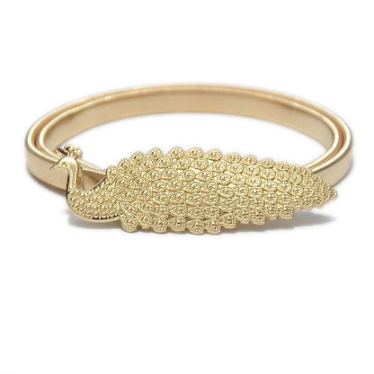 Cloud pair buckle elastic chain thin belt