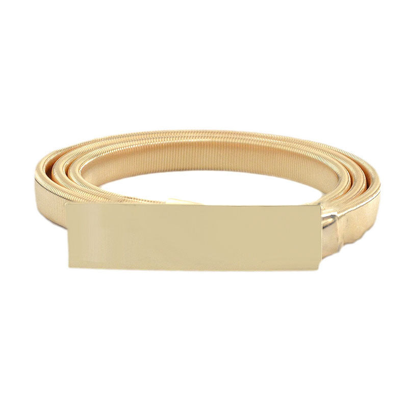 Cloud pair buckle elastic chain thin belt