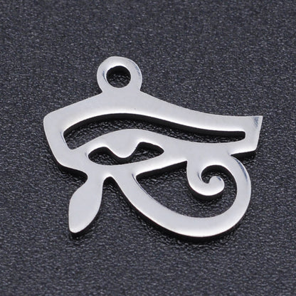 Titanium steel hollow devil's eye eye pendant
