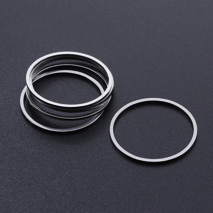Paquete de 10 unidades de accesorios de acero de titanio con forma de gota de agua y forma de corazón de melocotón y luna 