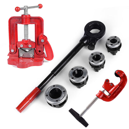 4"-1" Manual Pipe Threader Die Set Galvanized