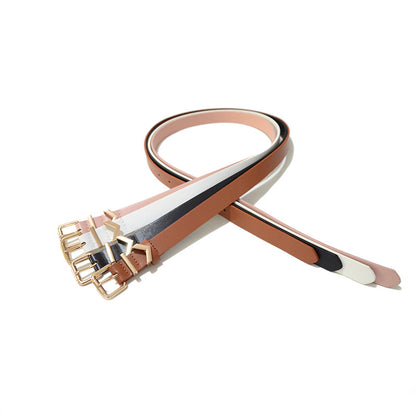 Faux Leather Belt Ladies Casual