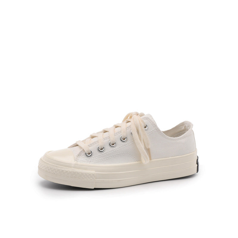 Zapatos de lona blancos de verano para mujer, transpirables y de moda. 