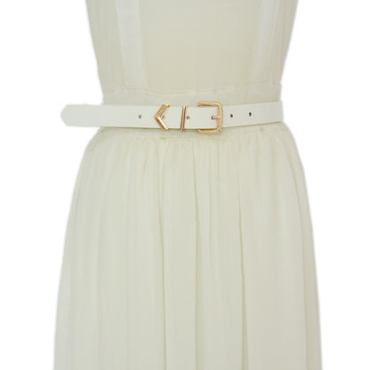 Faux Leather Belt Ladies Casual