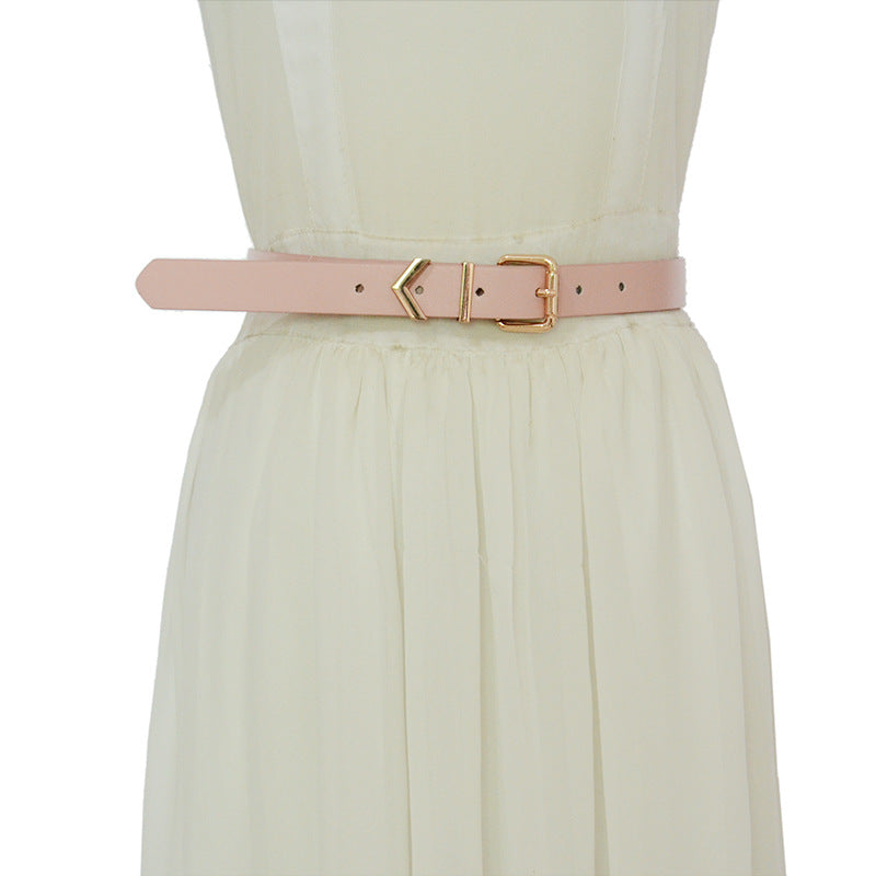 Faux Leather Belt Ladies Casual