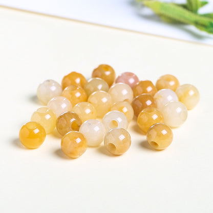 agate large hole beads DIY necklace positioning beads