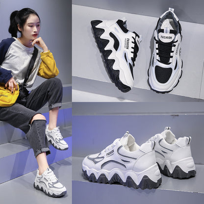 Versatile wave sole sneakers