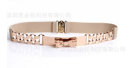 Elastic belt metal buckle