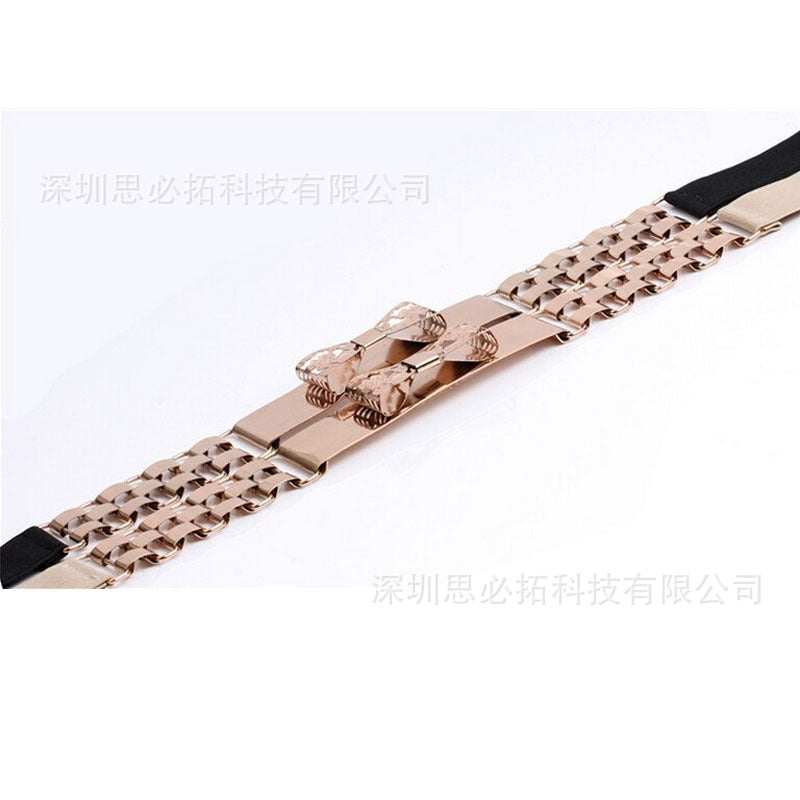 Elastic belt metal buckle