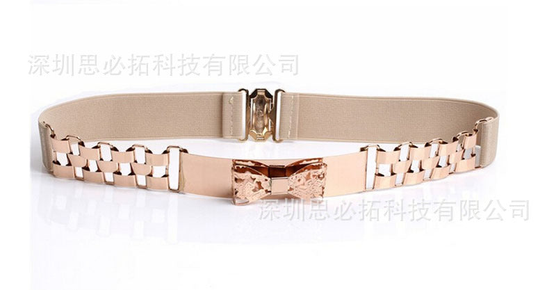 Elastic belt metal buckle