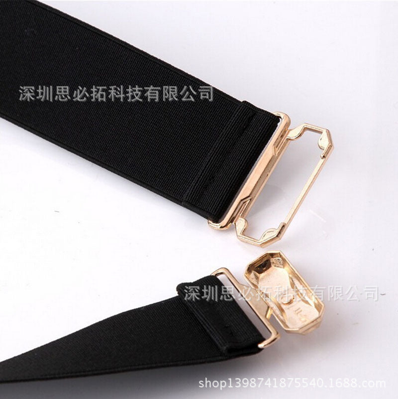 Fashion Metal Sequin Wide Belt